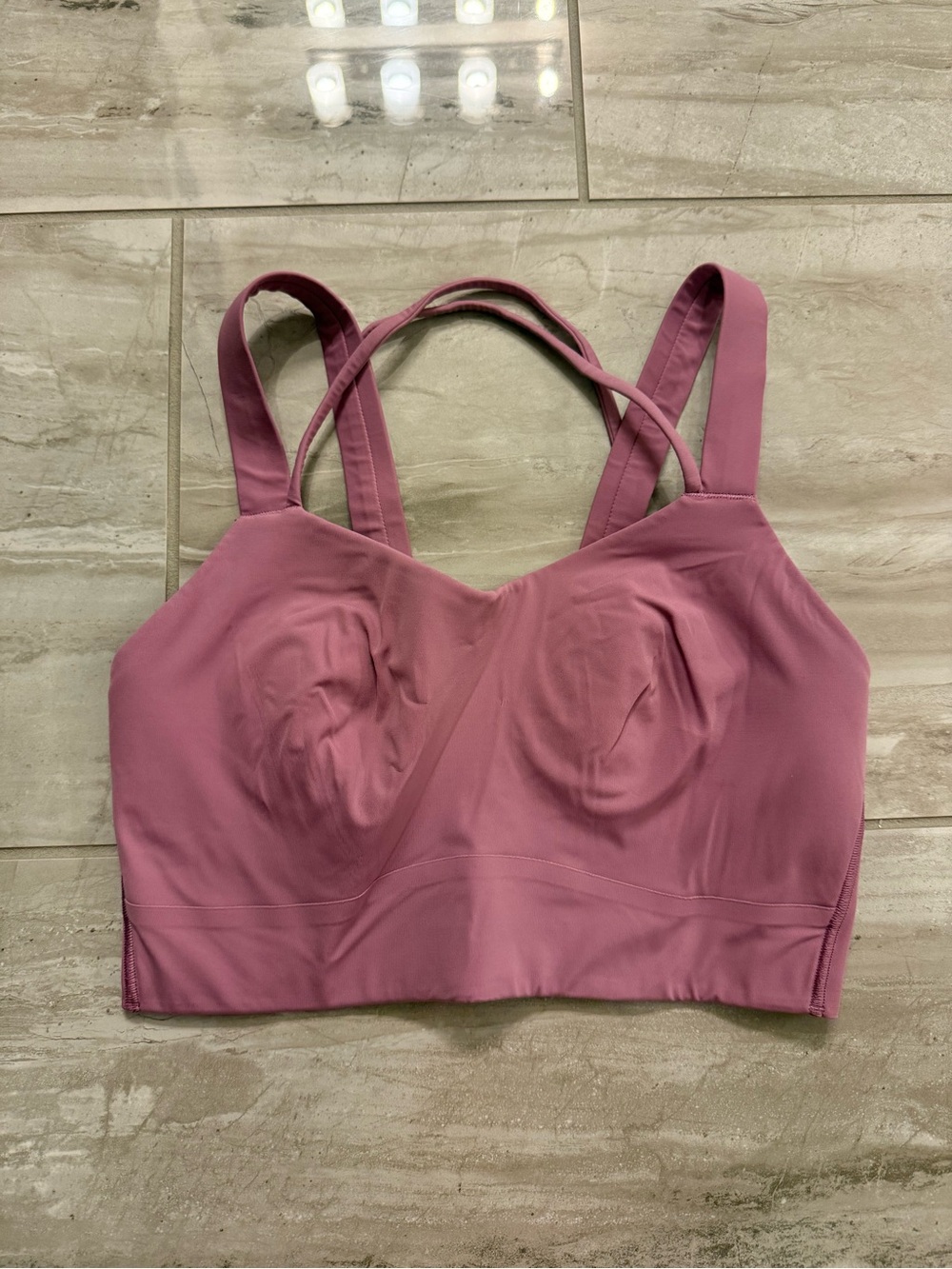 Mauve lululemon Supportive Strappy sport bra - Women athletic wear